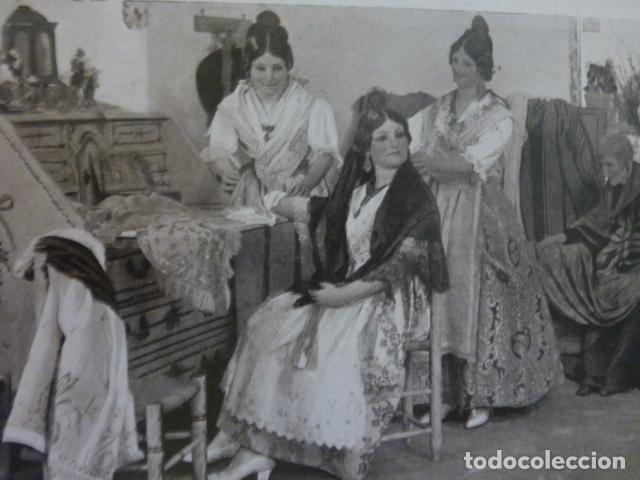 Sammelleidenschaft Papier: VALENCIA MUJERES VALENCIANAS ANTIGUA LAMINA A&Ntilde;OS 20