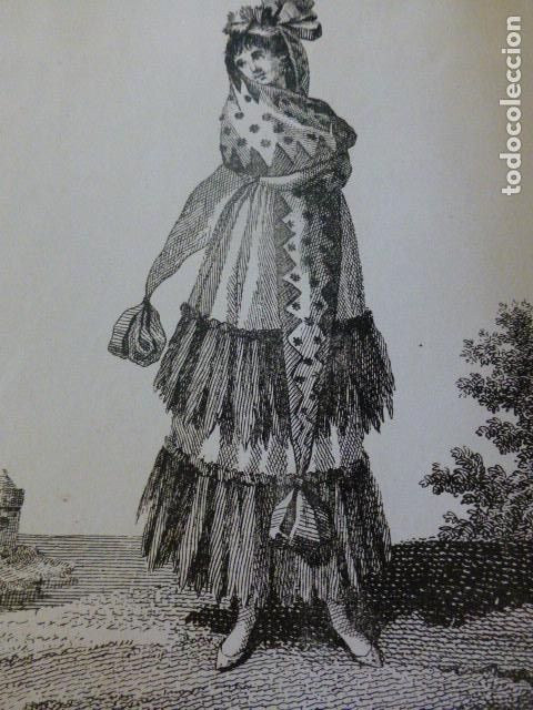 Colecionismo: CADIZ MUJER GADITANA ANTIGUA LAMINA A&Ntilde;OS 20