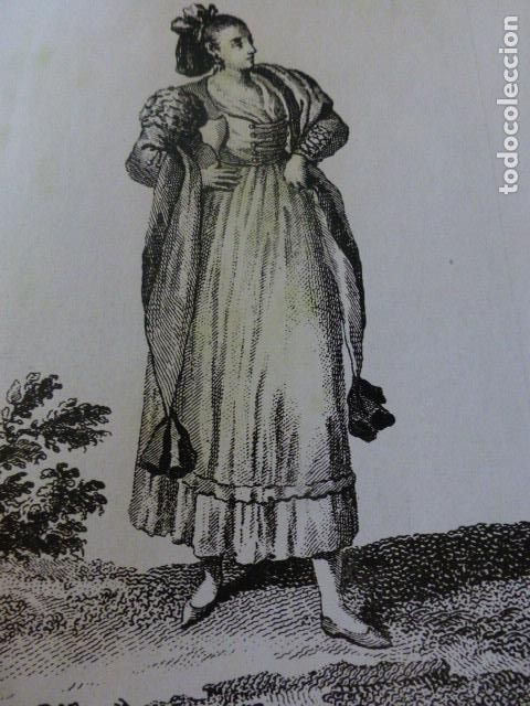 Colecionismo: RONDA MALAGA TIPO DE MUJER ANTIGUA LAMINA A&Ntilde;OS 20