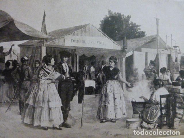 Colecionismo: SEVILLA TIPOS ANTIGUA LAMINA A&Ntilde;OS 20