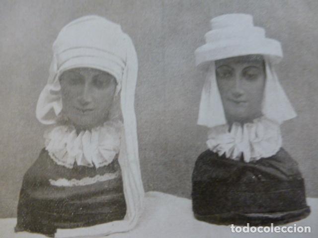 Collezionismo: PAIS VASCO TOCADOS DE MUJER ANTIGUA LAMINA A&Ntilde;OS 20