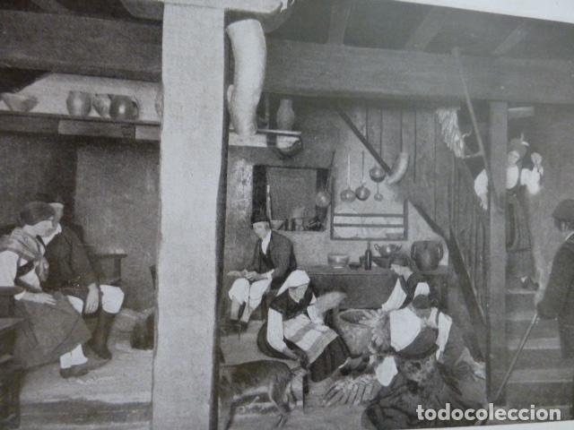 Collectionnisme: ASTURIAS TIPOS ASTURIANOS ANTIGUA LAMINA A&Ntilde;OS 20
