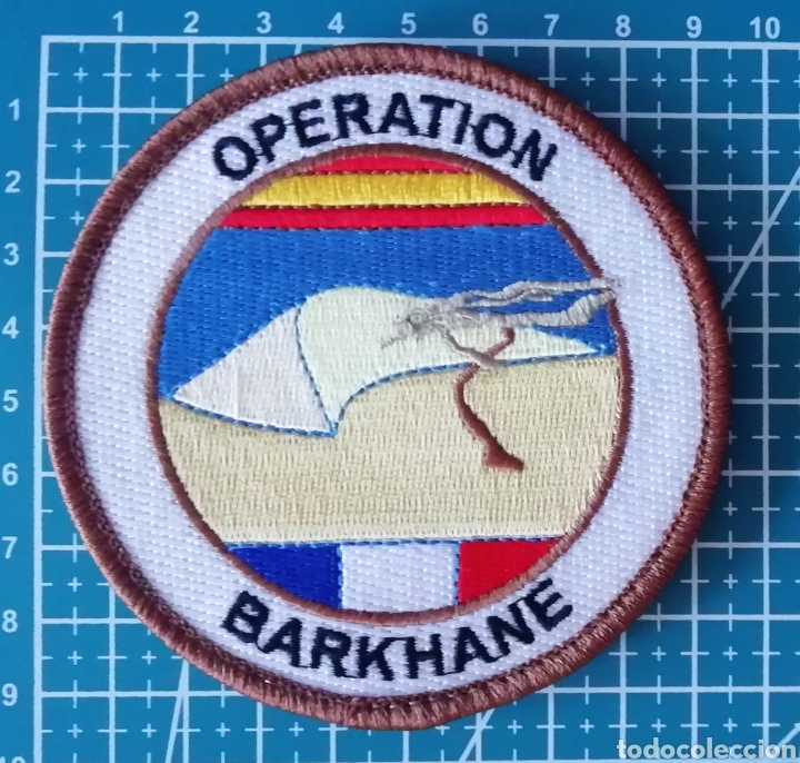 Coleccionismo: Parche bordado OPERACI&Oacute;N BARKHANE DESTACAMENTO MARFIL SENEGAL EJERCITO DEL AIRE ESPA&Ntilde;A