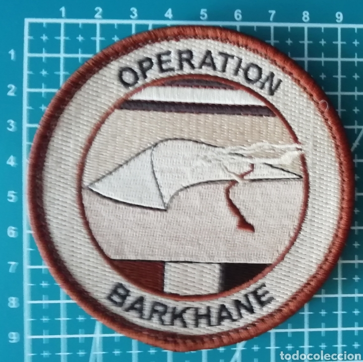 Coleccionismo: Parche bordado OPERACI&Oacute;N BARKHANE DESTACAMENTO MARFIL SENEGAL EJERCITO DEL AIRE ESPA&Ntilde;A &aacute;rido