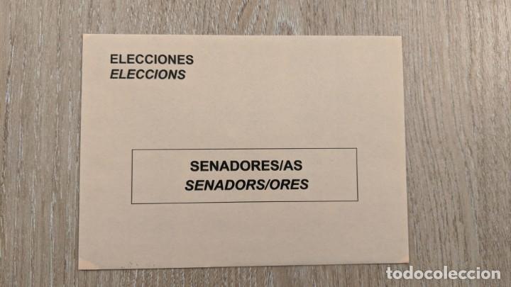 Coleccionismo: SOBRE ELECCIONES SENADORES - Foto 1