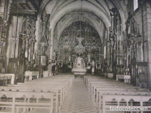 Collectionnisme: LUANCO ASTURIAS INTERIOR DE LA IGLESIA ANTIGUO HUECOGRABADO