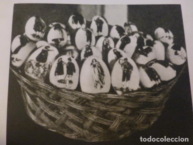 Collectionnisme: POLA DE SIERO ASTURIAS CESTA DE HUEVOS PINTOS ANTIGUO HUECOGRABADO