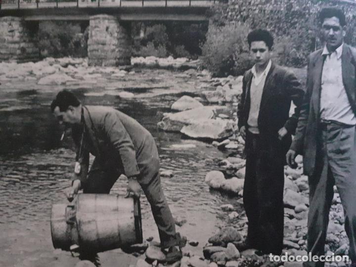 Collecting paper: INFIESTO ASTURIAS EMPLEADOS DE LA PISCIFACTORIA ANTIGUO HUECOGRABADO