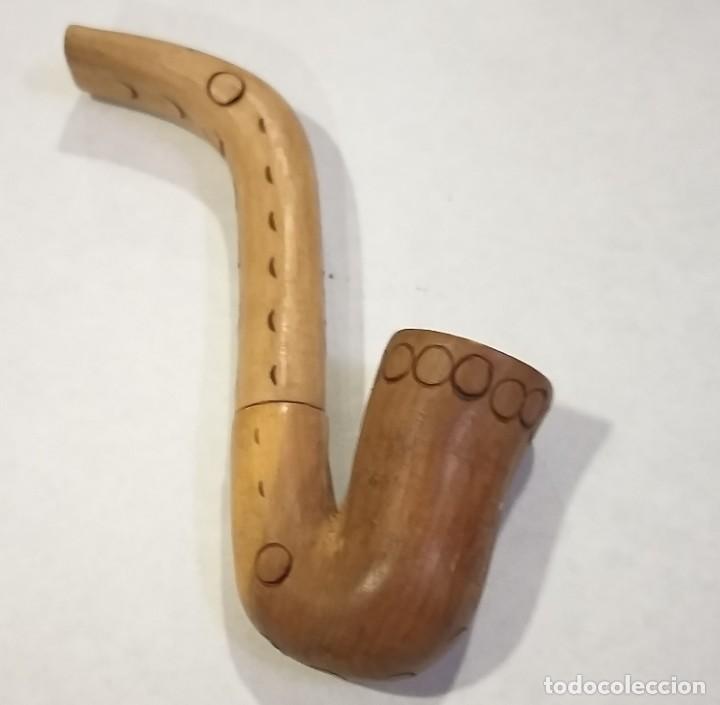 Coleccionismo: PIPA DE FUMAR TABACO MADERA. SAXO - Foto 2