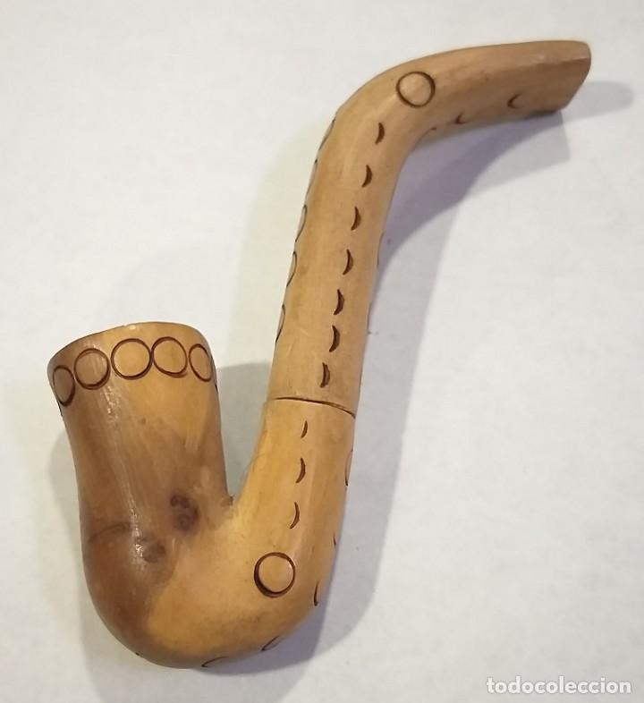 Coleccionismo: PIPA DE FUMAR TABACO MADERA. SAXO - Foto 3