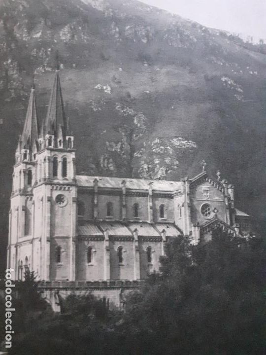 Sammelleidenschaft Papier: COVADONGA ASTURIAS VISTA ANTIGUA LAMINA HUECOGRABADO