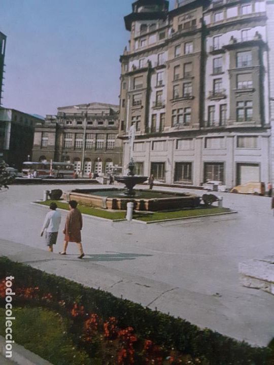 Colecionismo: OVIEDO ASTURIAS PLAZA DE LA ESCANDALERA ANTIGUA LAMINA HUECOGRABADO