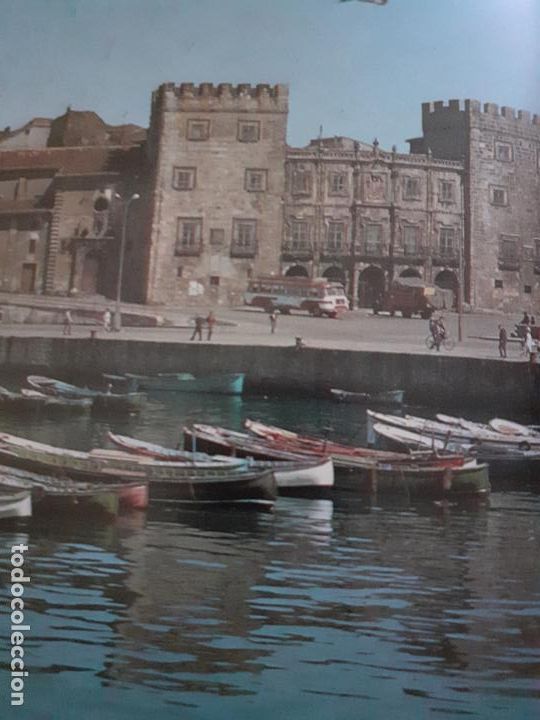 Collecting paper: GIJON ASTURIAS MUELLES ANTIGUA LAMINA HUECOGRABADO