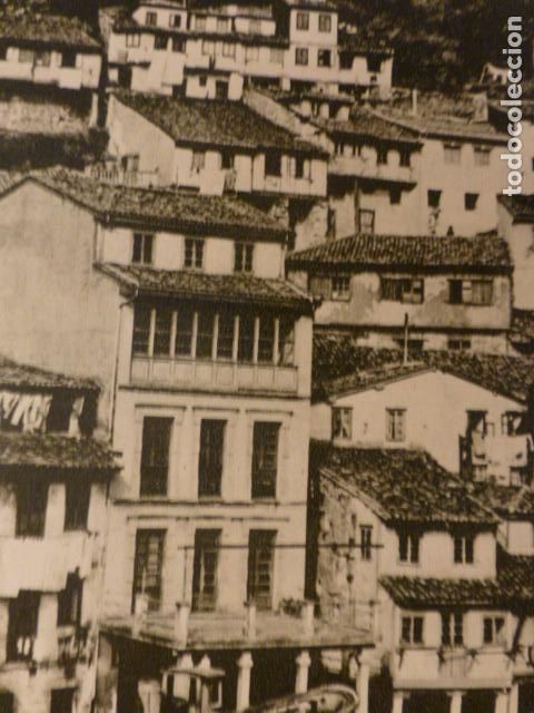 Sammelleidenschaft Papier: CUDILLERO ASTURIAS DETALLE URBANO ANTIGUA LAMINA HUECOGRABADO