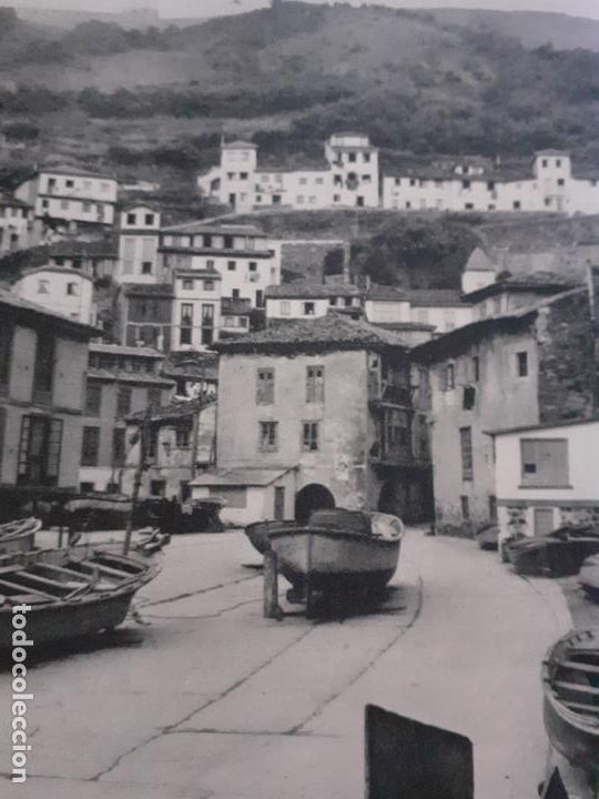 Coleccionismo: CUDILLERO ASTURIAS PUERTO ANTIGUA LAMINA HUECOGRABADO