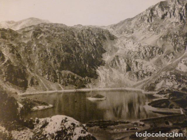 Collecting paper: SOMIEDO ASTURIAS LAGO ANTIGUA LAMINA HUECOGRABADO