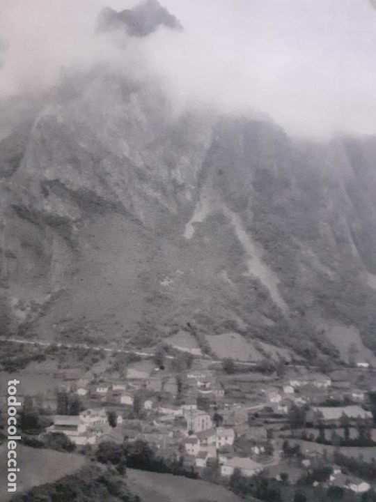 Coleccionismo: POLA DE SOMIEDO ASTURIAS VISTA ANTIGUA LAMINA HUECOGRABADO
