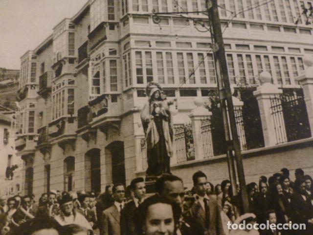 Coleccionismo: TINEO ASTURIAS PROCESION ANTIGUA LAMINA HUECOGRABADO