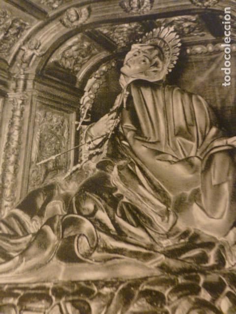 Coleccionismo: LUARCA ASTURIAS CAPILLA DE TABORCIAS DOLOROSA ANTIGUA LAMINA HUECOGRABADO
