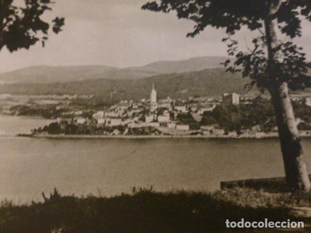 Coleccionismo: CASTROPOL ASTURIAS VISTA ANTIGUA LAMINA HUECOGRABADO