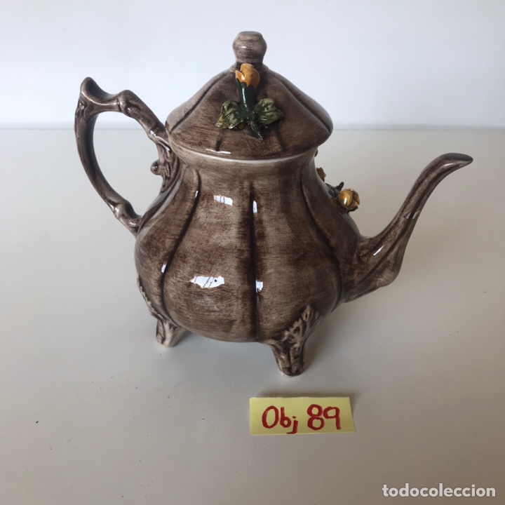 Coleccionismo: JARRA CON FLORES DE PORCELANA - Foto 3