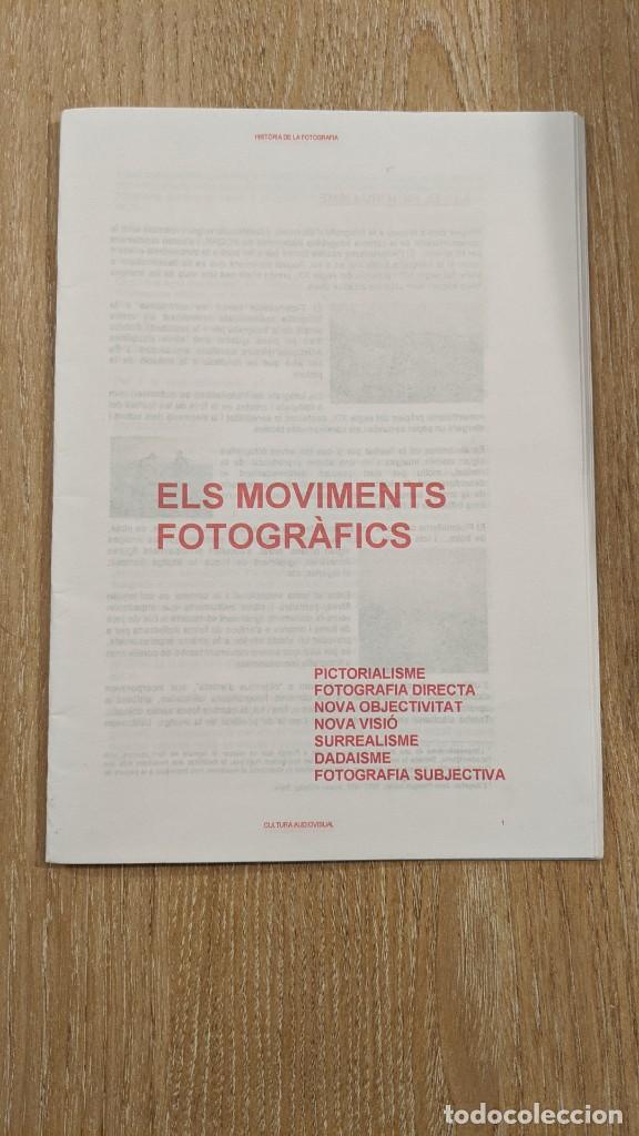Colecionismo: FOLLETO &rdquo;HIST&Ograve;RIA DE LA FOTOGRAFIA &laquo;ELS MOVIMENTS FOTOGR&Agrave;FICS&raquo;&rdquo;