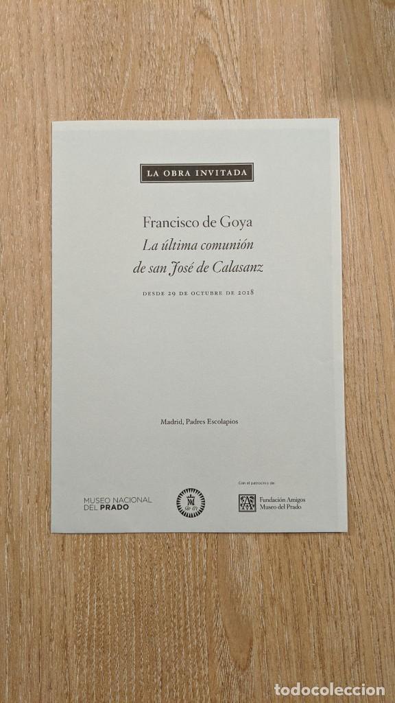 Coleccionismo: FOLLETO MUSEO DEL PRADO &rdquo;LA OBRA INVITADA&rdquo;