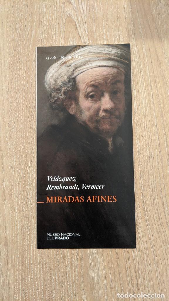 Coleccionismo: FOLLETO MUSEO DEL PRADO &rdquo;VEL&Agrave;ZQUEZ, REMBRANDT, VERMEER&rdquo;