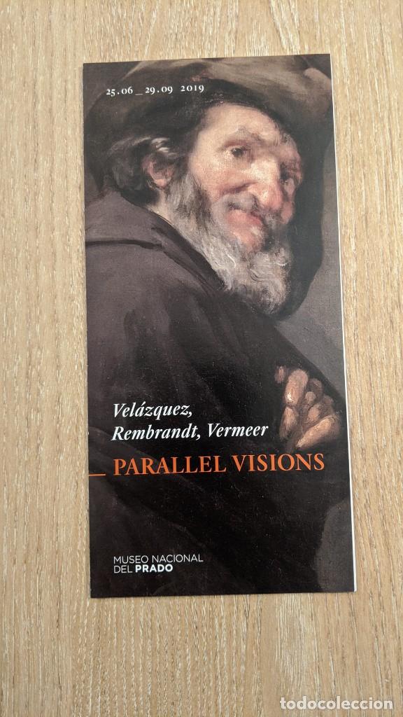Coleccionismo: FOLLETO MUSEO DEL PRADO &rdquo;VEL&Agrave;ZQUEZ, REMBRANDT, VERMEER&rdquo;. MIRADAS AFINES