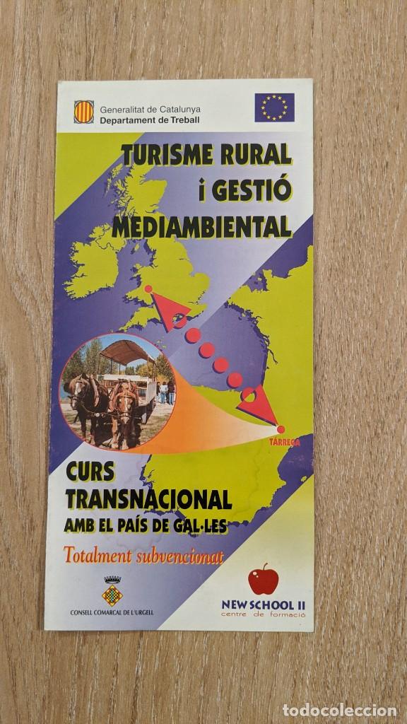 Collecting paper: FOLLETO &rdquo;CURS TURISME RURAL I GESTI&Oacute; MEDIAMBIENTAL&rdquo;