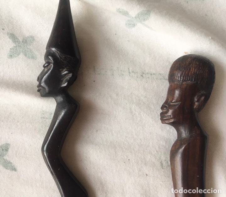 Coleccionismo: Abrecartas &eacute;tnicos de madera - Foto 2