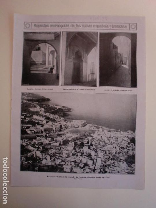 Collezionismo: ASPECTOS MARROQU&Iacute;ES DE LAS ZONAS ESPA&Ntilde;OLA Y FRANCESA RABAT LARACHE - 4/11/1925