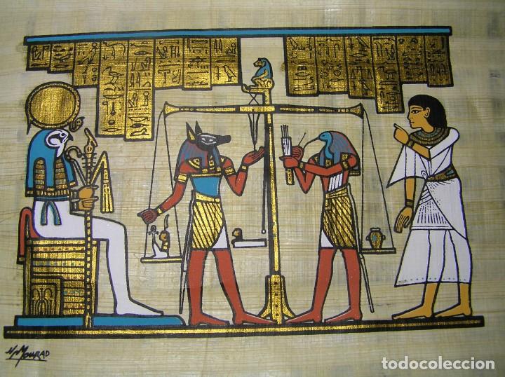 Coleccionismo: Papiro Egipcio original. Libro de los muertos. Egiptolog&iacute;a. Comprado en El Cairo. MISTERIO