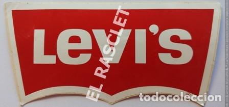 Colecionismo: ANTIGUO ADHESIBO DEL PANTALON - LEVI'S - MEDIDAS 15CMLARGO X 7CM ALTO-