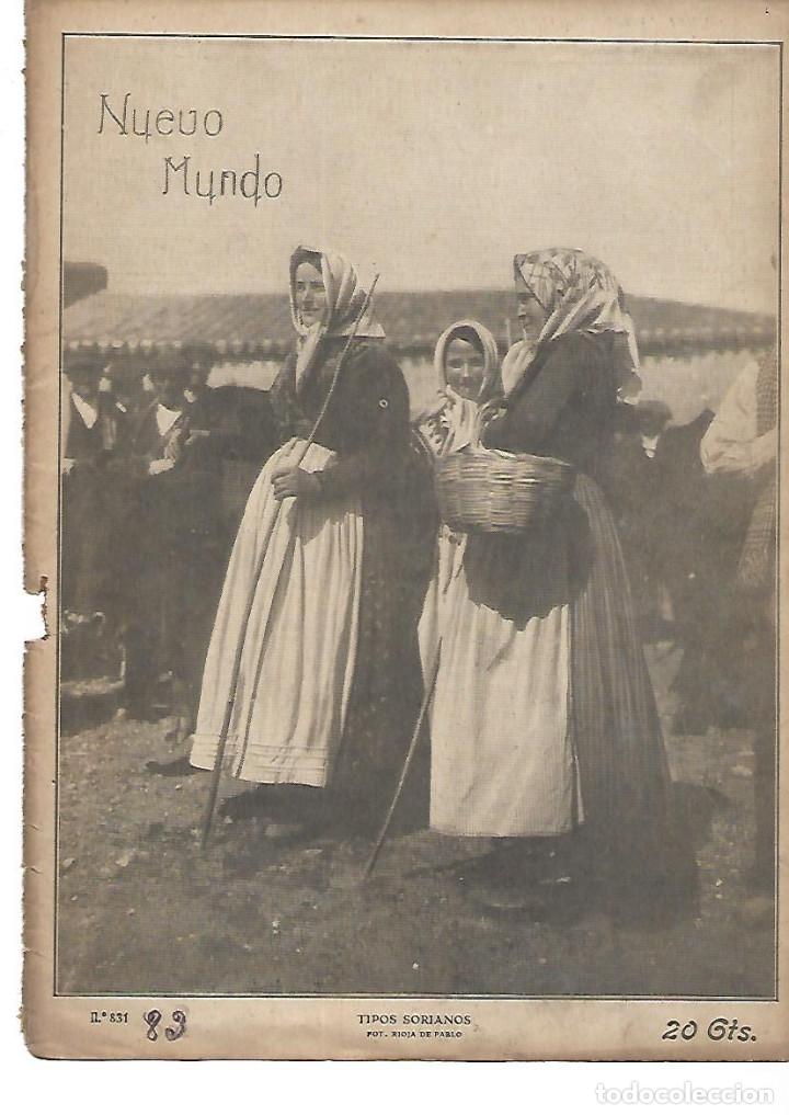Coleccionismo: A&Ntilde;O 1909 RECORTE PRENSA SORIA TIPOS SORIANOS CAMPESINAS FOTOGRAFIA FOTOGRAFO RIOJA DE PABLO