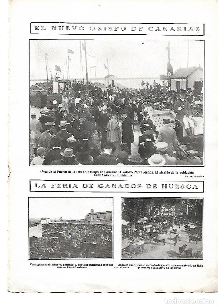 Coleccionismo: A&Ntilde;O 1909 RECORTE PRENSA CANARIAS PUERTO DE LA LUZ NUEVO OBISPO ADOLFO PEREZ MU&Ntilde;OZ