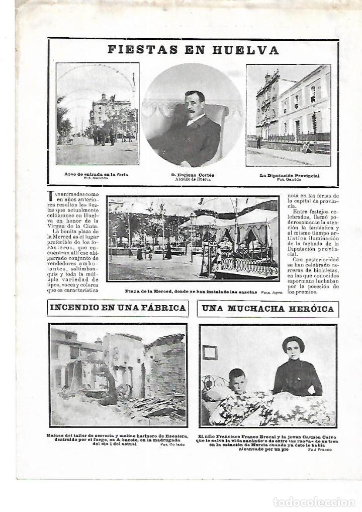 Coleccionismo: A&Ntilde;O 1904 RECORTE PRENSA INCENDIO FABRICA SERRERIA Y MOLINO HARINERO DE ESCALERA ALBACETE