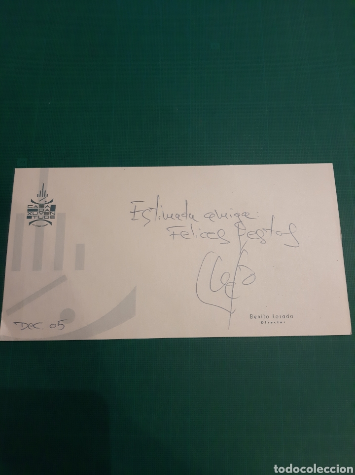 Collectionnisme: GALICIA FELICITACI&Oacute;N NAVIDE&Ntilde;A 2005 BENITO LOSADA CASA XUVENTUDE OURENSE FIRMADO