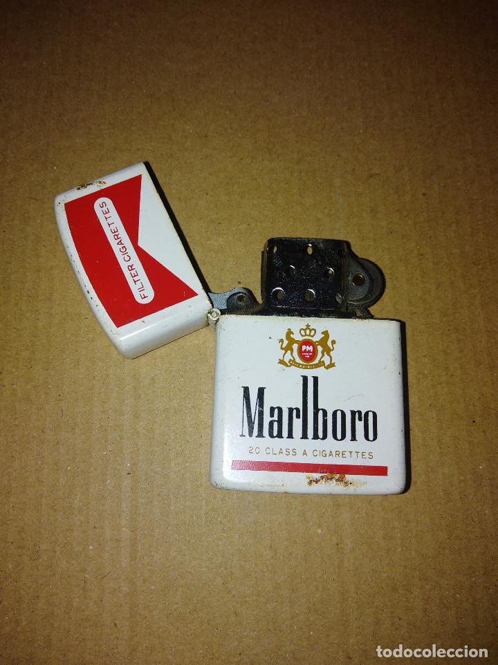 Coleccionismo: mechero encededor tabaco marlboro gasolina original de epoca no replica leer