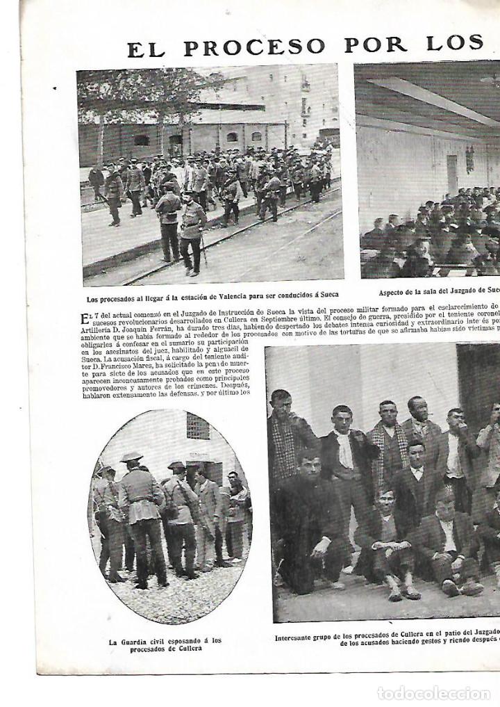 Collecting paper: A&Ntilde;O 1911 RECORTE PRENSA PROCESO JUICIO CRIMENES DE CULLERA JUZGADO DE SUECA PLAZA DE LA LIBERTAD