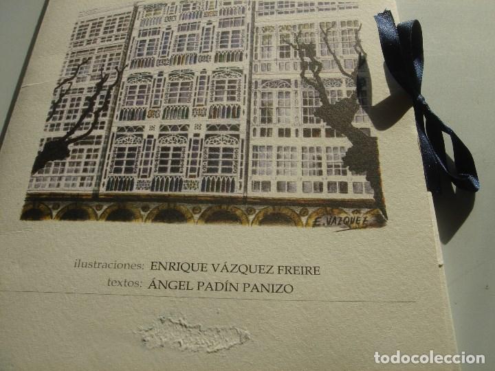 Coleccionismo: arquitecturas de la coru&ntilde;a 22 plumillas en tinta - Foto 7