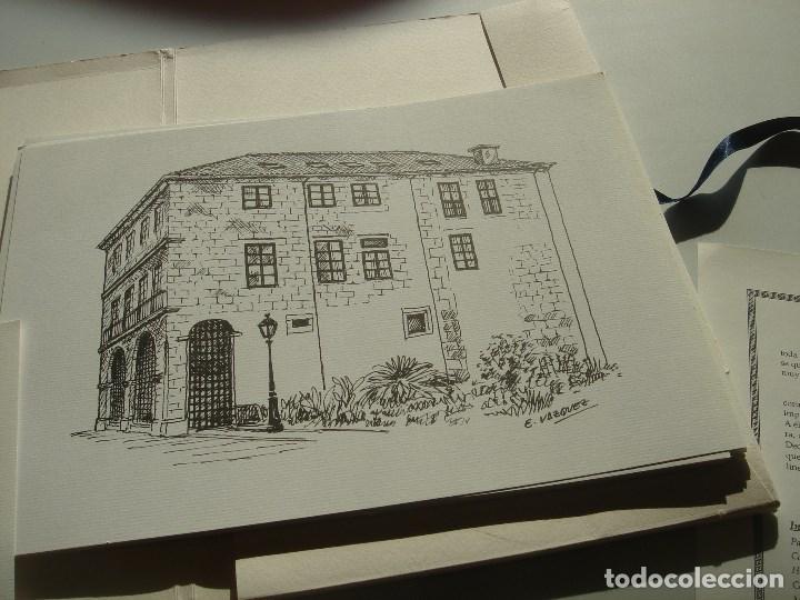 Coleccionismo: arquitecturas de la coru&ntilde;a 22 plumillas en tinta - Foto 4