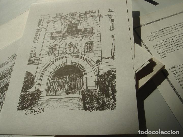 Coleccionismo: arquitecturas de la coru&ntilde;a 22 plumillas en tinta - Foto 5