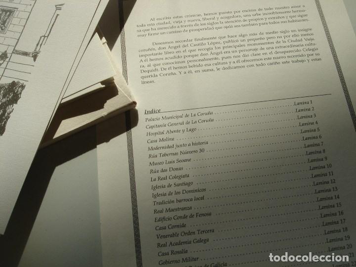 Coleccionismo: arquitecturas de la coru&ntilde;a 22 plumillas en tinta - Foto 6