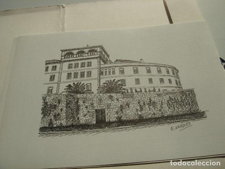 Coleccionismo: arquitecturas de la coru&ntilde;a 22 plumillas en tinta - Foto 1