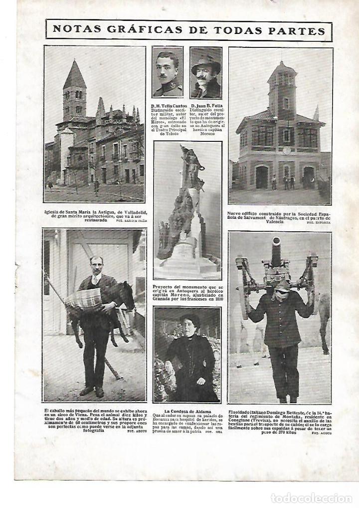 Sammelleidenschaft Papier: A&Ntilde;O 1909 RECORTE PRENSA VALLADOLID IGLESIA SANTA MARIA LA ANTIGUA ANTES DE SER RESTAURADA