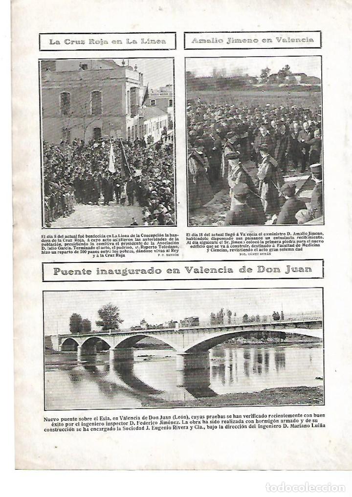 Coleccionismo: A&Ntilde;O 1909 RECORTE PRENSA BENDICION BANDERA DE LA CRUZ ROJA DE LA LINEA DE LA CONCEPCION