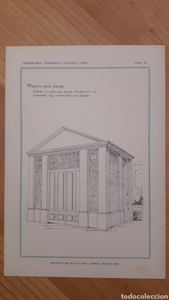 Collezionismo: TRES L&Aacute;MINAS ALBA&Ntilde;ILER&Iacute;A 32X22CMS EDIFICIO PARA GARAJE