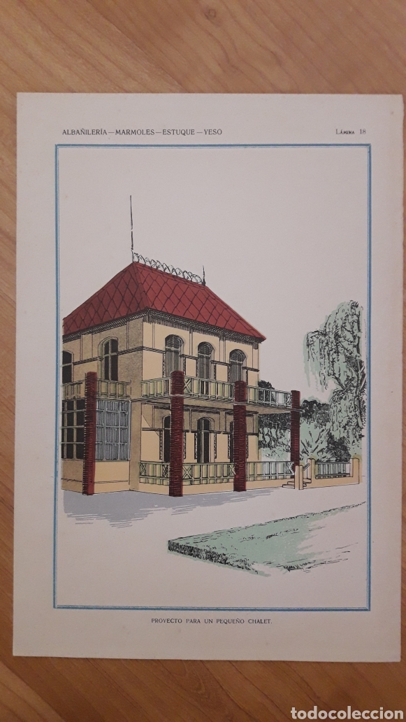 Collezionismo: TRES L&Aacute;MINAS ALBA&Ntilde;ILER&Iacute;A 32X22CMS PEQUE&Ntilde;O CHALET