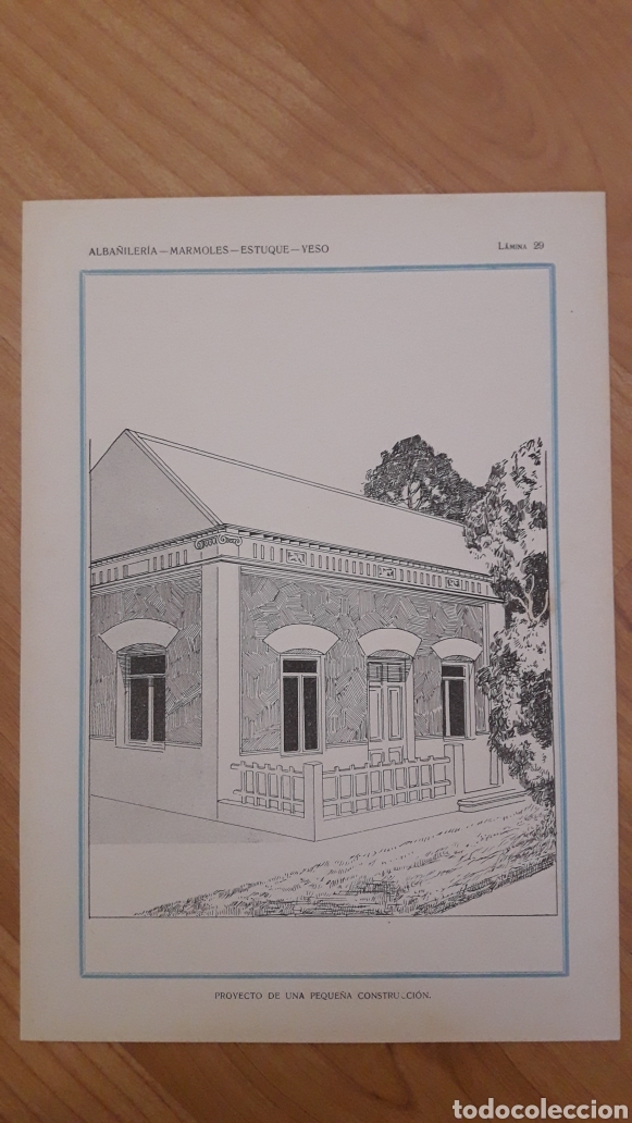 Collezionismo: DOS L&Aacute;MINAS ALBA&Ntilde;ILER&Iacute;A 32X22CMS PEQUE&Ntilde;A CONSTRUCCI&Oacute;N
